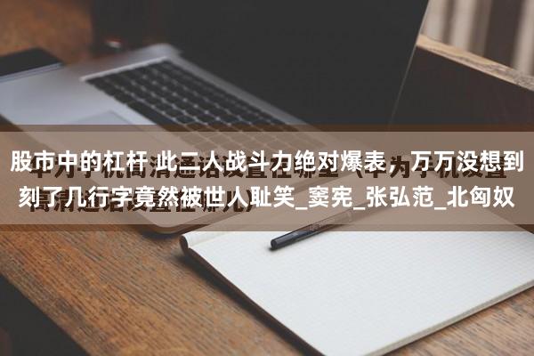 股市中的杠杆 此二人战斗力绝对爆表，万万没想到刻了几行字竟然被世人耻笑_窦宪_张弘范_北匈奴