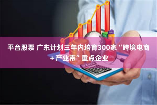 平台股票 广东计划三年内培育300家“跨境电商＋产业带”重点企业