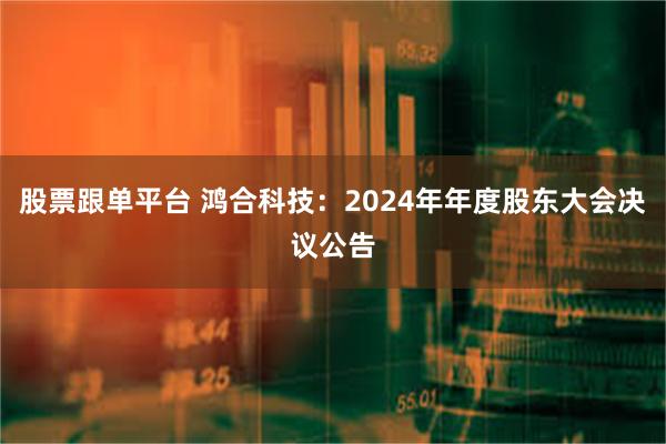 股票跟单平台 鸿合科技：2024年年度股东大会决议公告