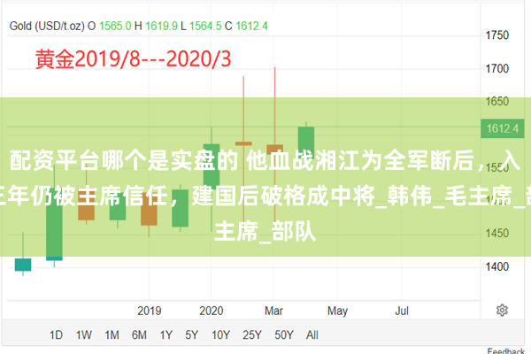 配资平台哪个是实盘的 他血战湘江为全军断后，入狱三年仍被主席信任，建国后破格成中将_韩伟_毛主席_部队